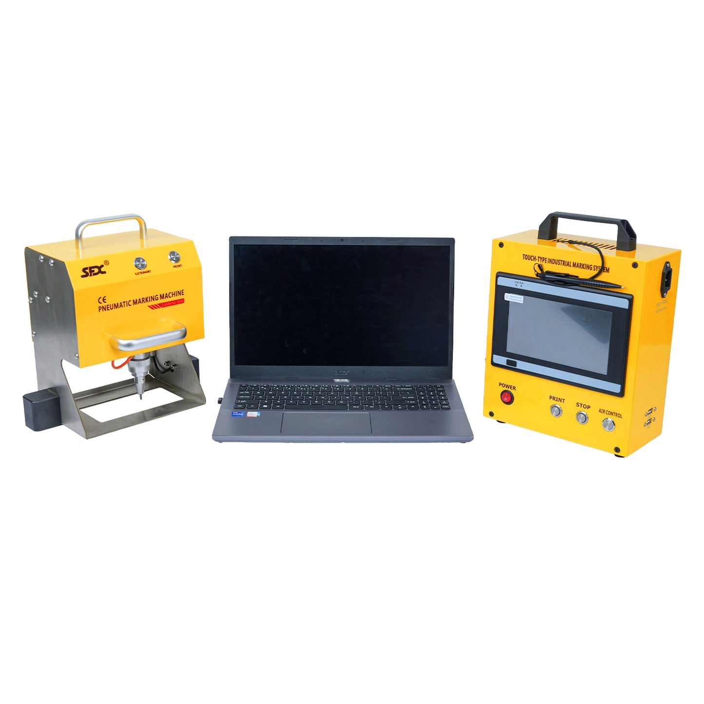 Clyertek Pneumatic Marking Machine Dot Peen Metal Engraver