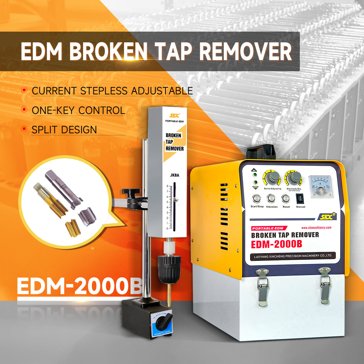 2000W EDM-2000B Portable EDM Broken Tap Remover
