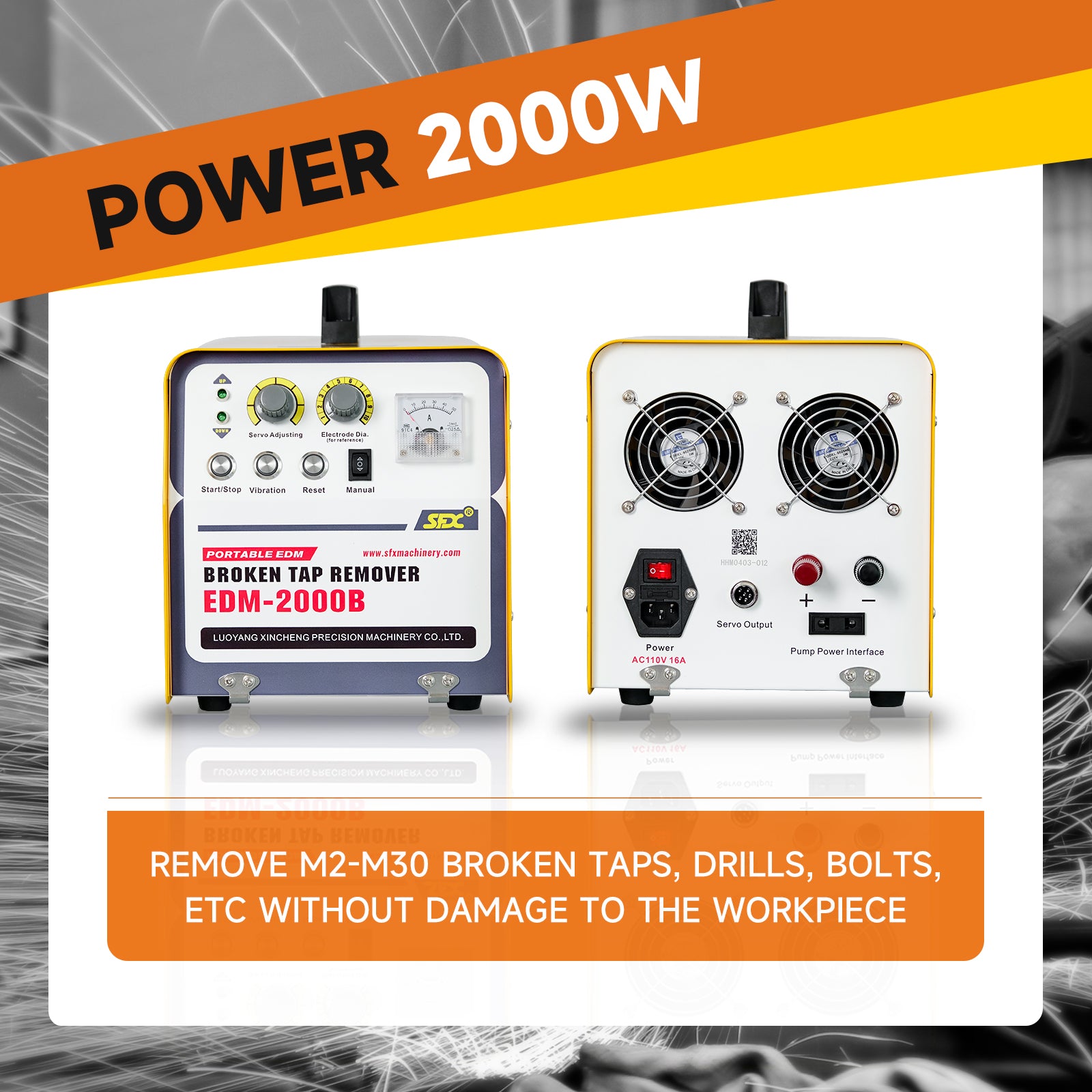 2000W M2-M30 Broken Tap Remover