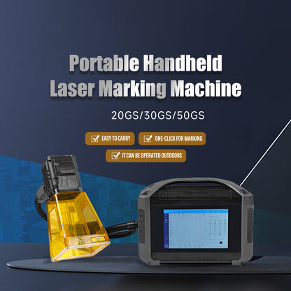20W 30W 50W Portable Laser Marking Machine Handheld Fiber Laser Metal Engraver