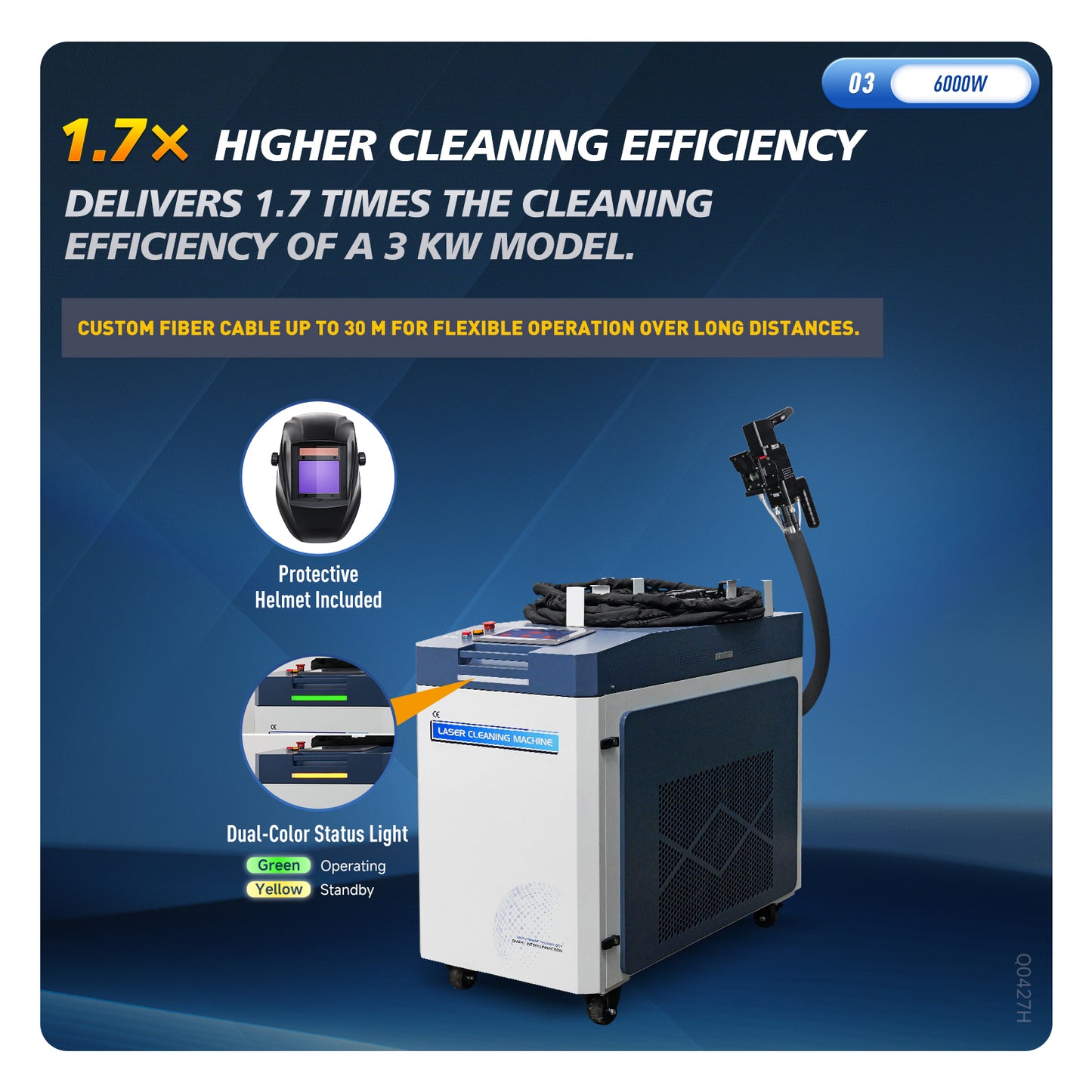 6000W CW Laser Cleaning Machine