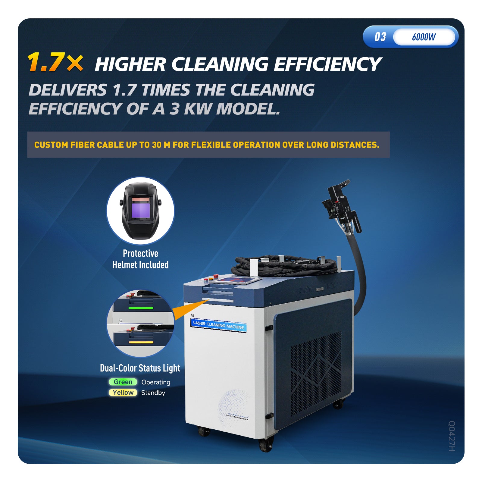 6000W CW Laser Cleaning Machine