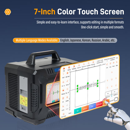 60W Portable Laser Marking Machine for Metal PVC Plastic Engraving MAX Handheld Fiber Laser Engraver