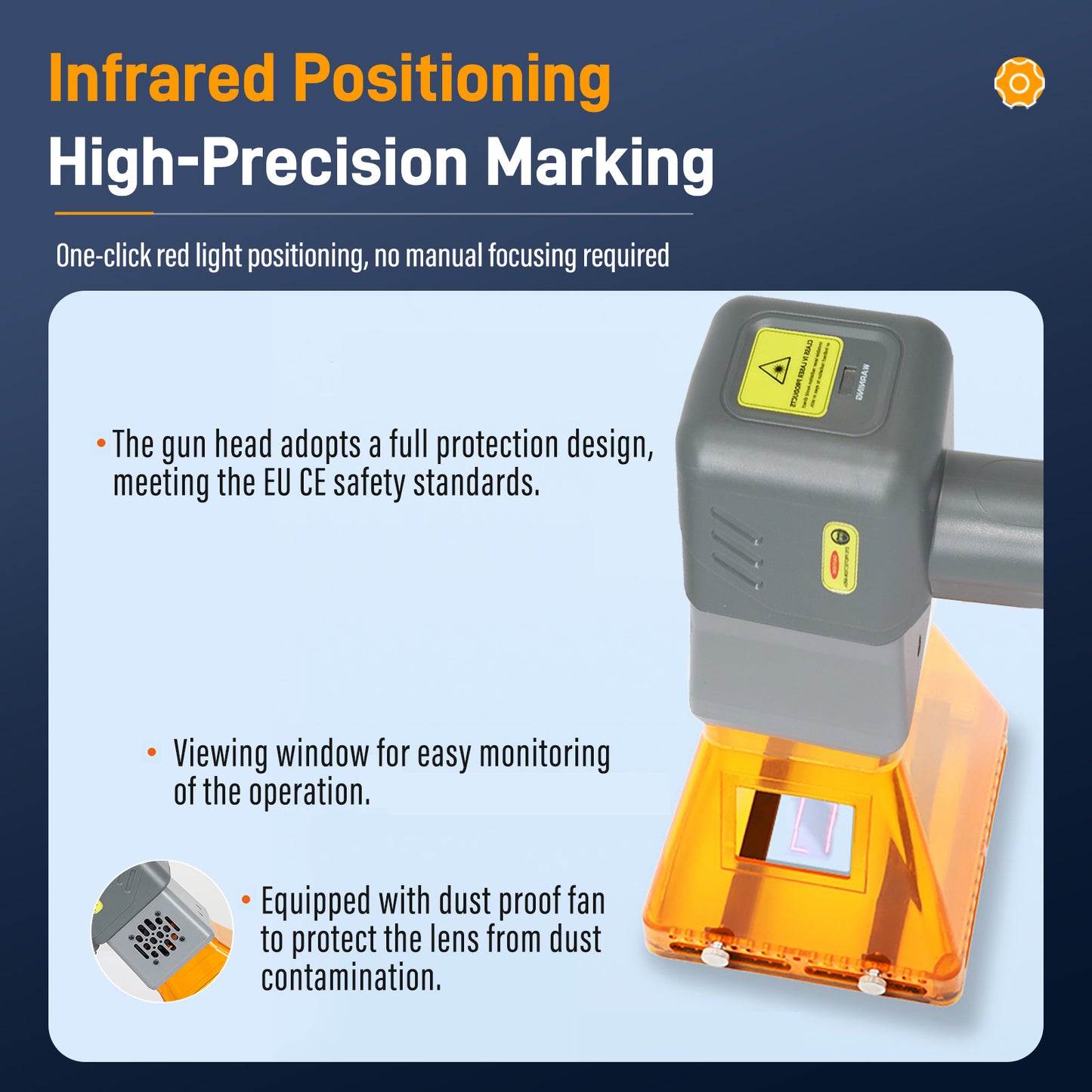 60W Portable Laser Marking Machine for Metal PVC Plastic Engraving MAX Handheld Fiber Laser Engraver