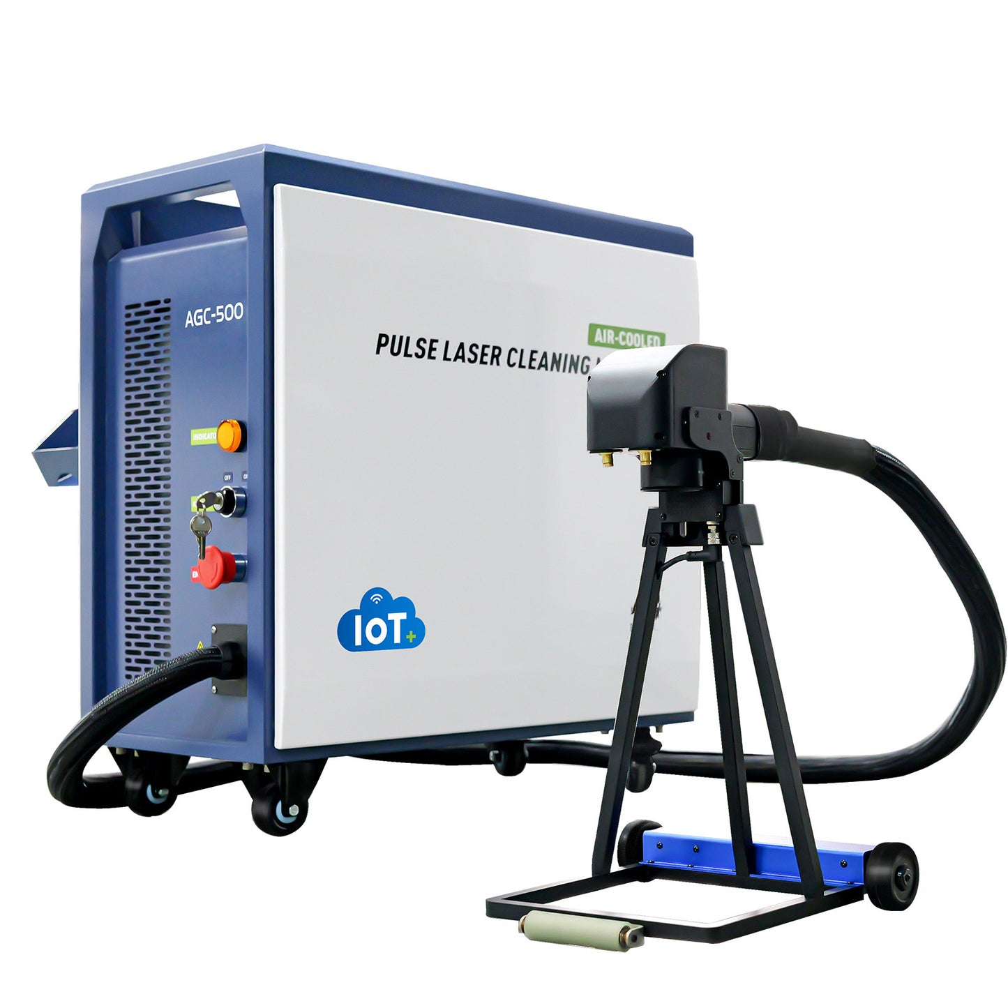 Clyertek AGC300 AGC500 IoT Pulse Laser Cleaning Machine Air-cooled Laser Rust Removal Machine