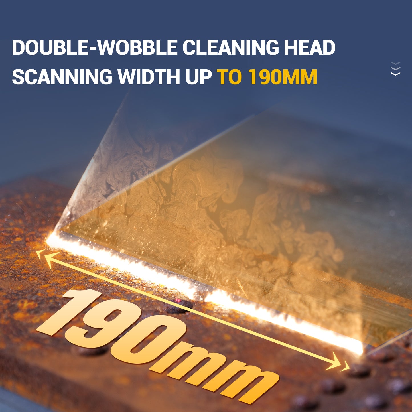 AGC Laser Cleaning Machine Double Wobble Cleaning Head