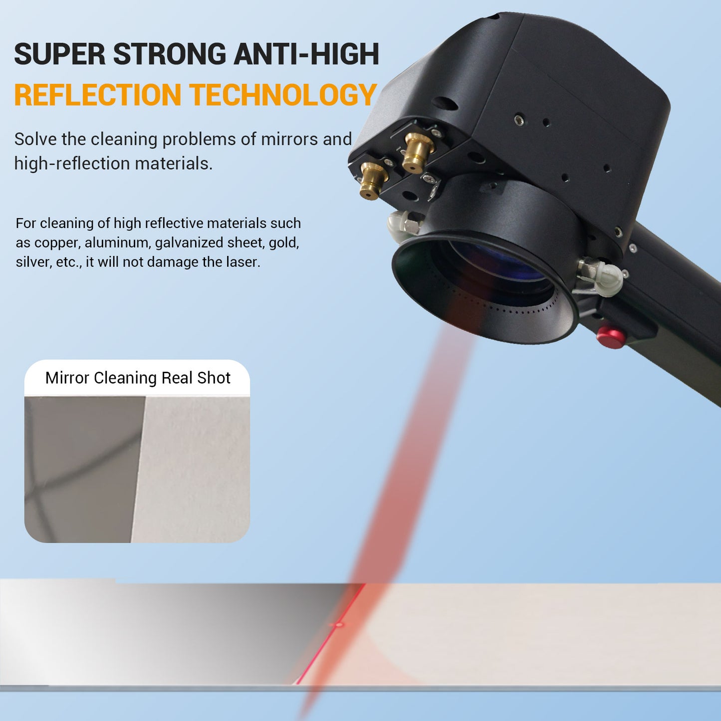 AGC Laser Cleaning Machine with Anti High Reflection Technology