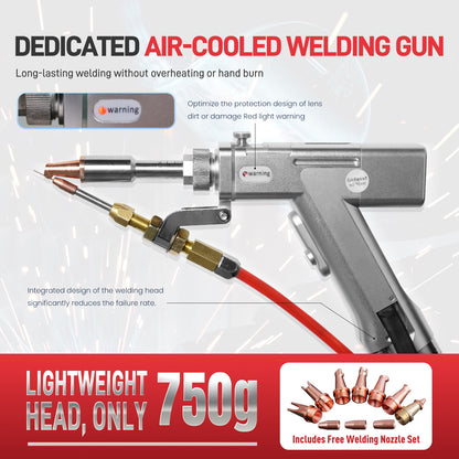 1400W Self-generates Protective Gas Laser Welding Machine Air-cooled Metal Laser Welder