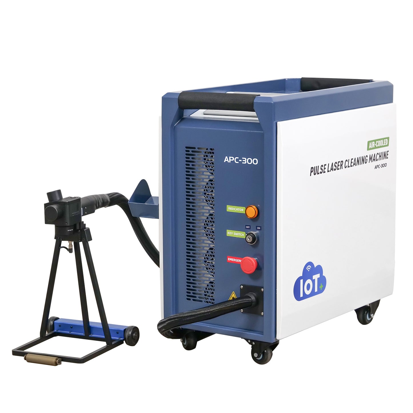 APC 300W 500W IoT Laser Cleaning Machine Portable Metal Rust Wood Paint Remover