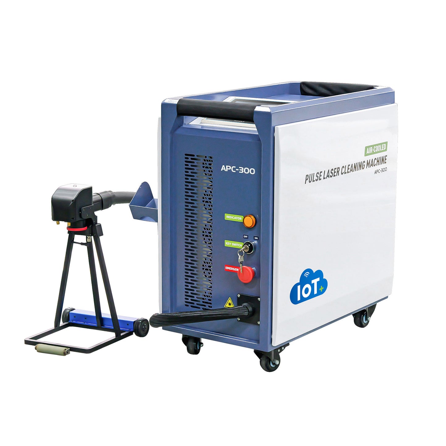 APC 200W 300W 500W IoT Laser Cleaning Machine Portable Metal Rust Wood Paint Remover