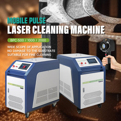500W 1000W 2000W Pulse Laser Cleaning Machine High Efficiency Rust Paint Mold Cleaning Machine