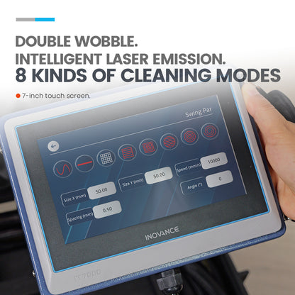 Clyertek 300W 500W Portable Laser Cleaning Machine Trolleycase Metal Rust Wood Paint Mold Cleaner