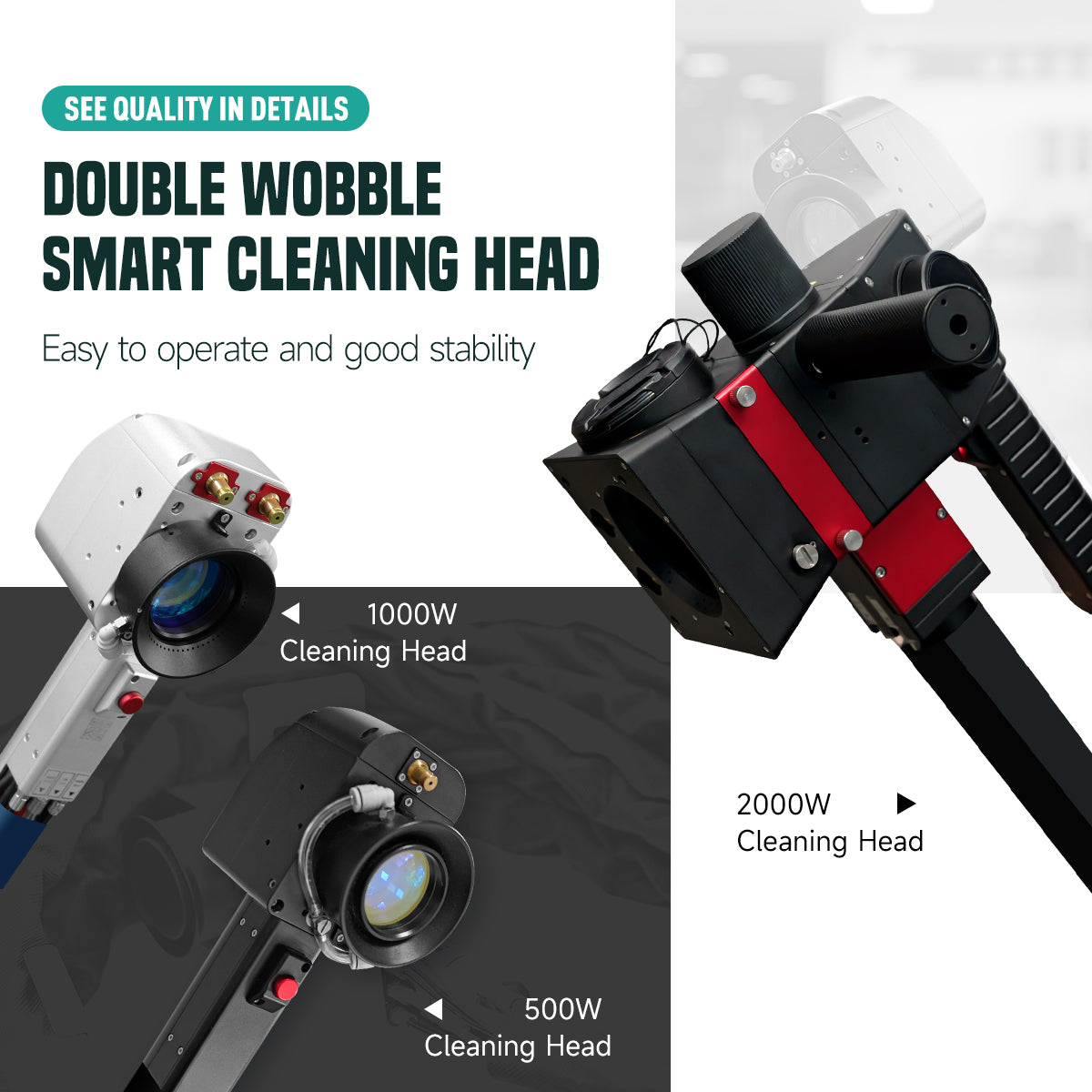 500W 1000W 2000W Pulse Laser Cleaning Machine High Efficiency Rust Paint Mold Cleaning Machine