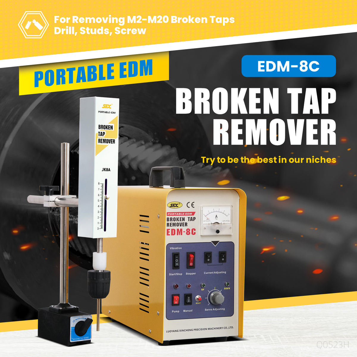 EDM-8C Portable EDM Broken Tap Remover