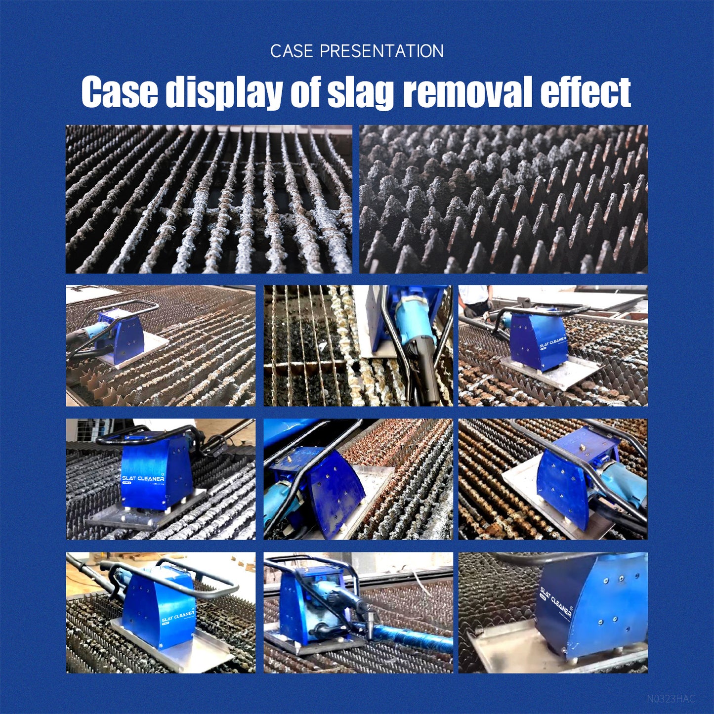 JS-1000 JS-2300 Slat Cleaner for 1KW-15KW Laser Cutting Machine 3-8mm Slag Removal Tool