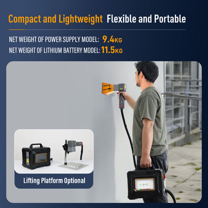60W Portable Laser Marking Machine for Metal PVC Plastic Engraving MAX Handheld Fiber Laser Engraver