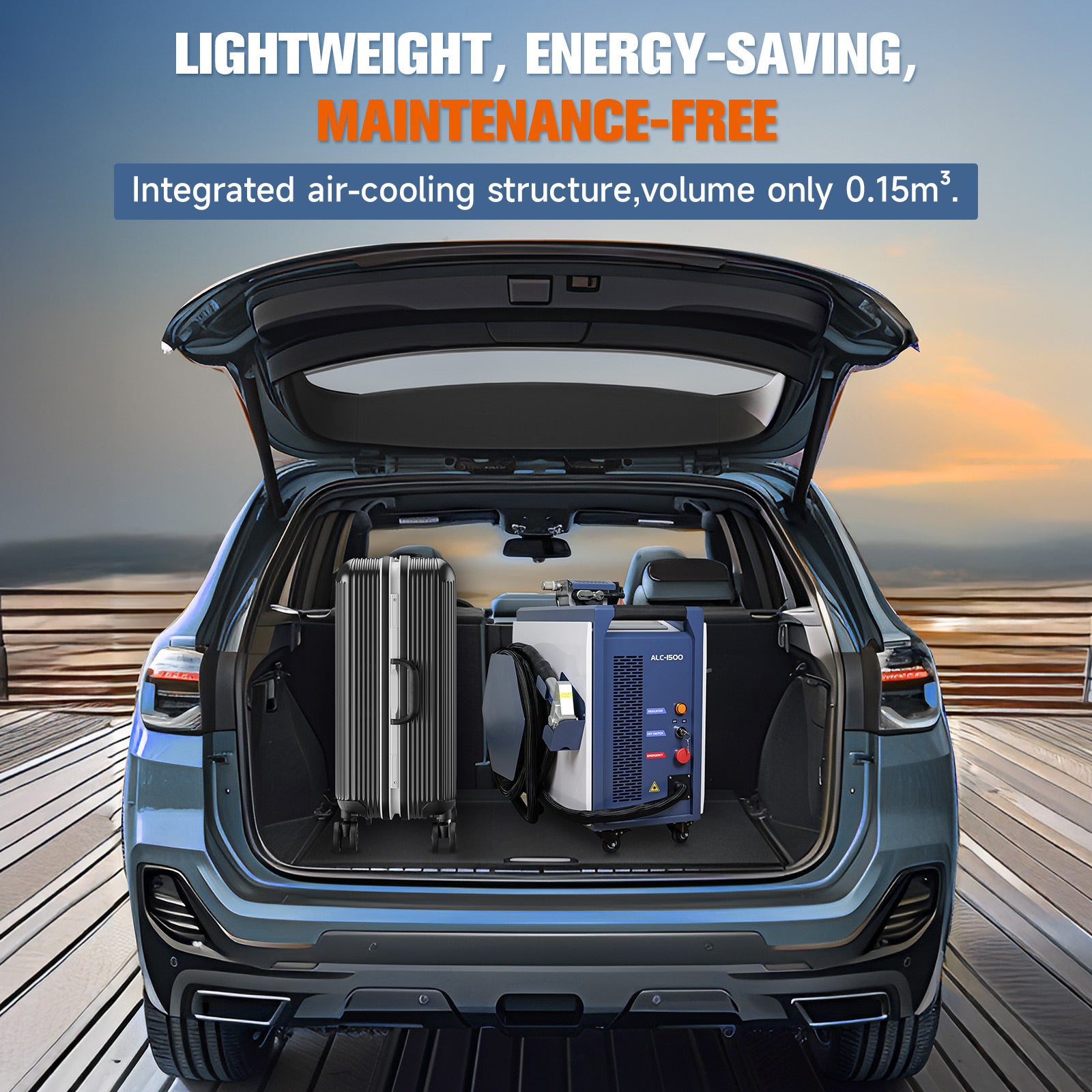 Lightweight ALC1500 Laser Cleaning Machine