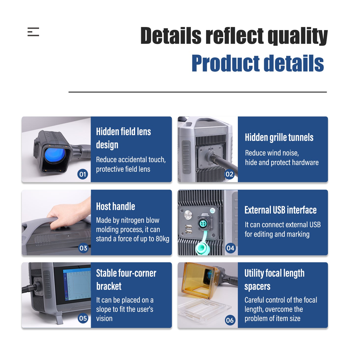 20W 30W 50W Portable Laser Marking Machine Handheld Fiber Laser Metal Engraver