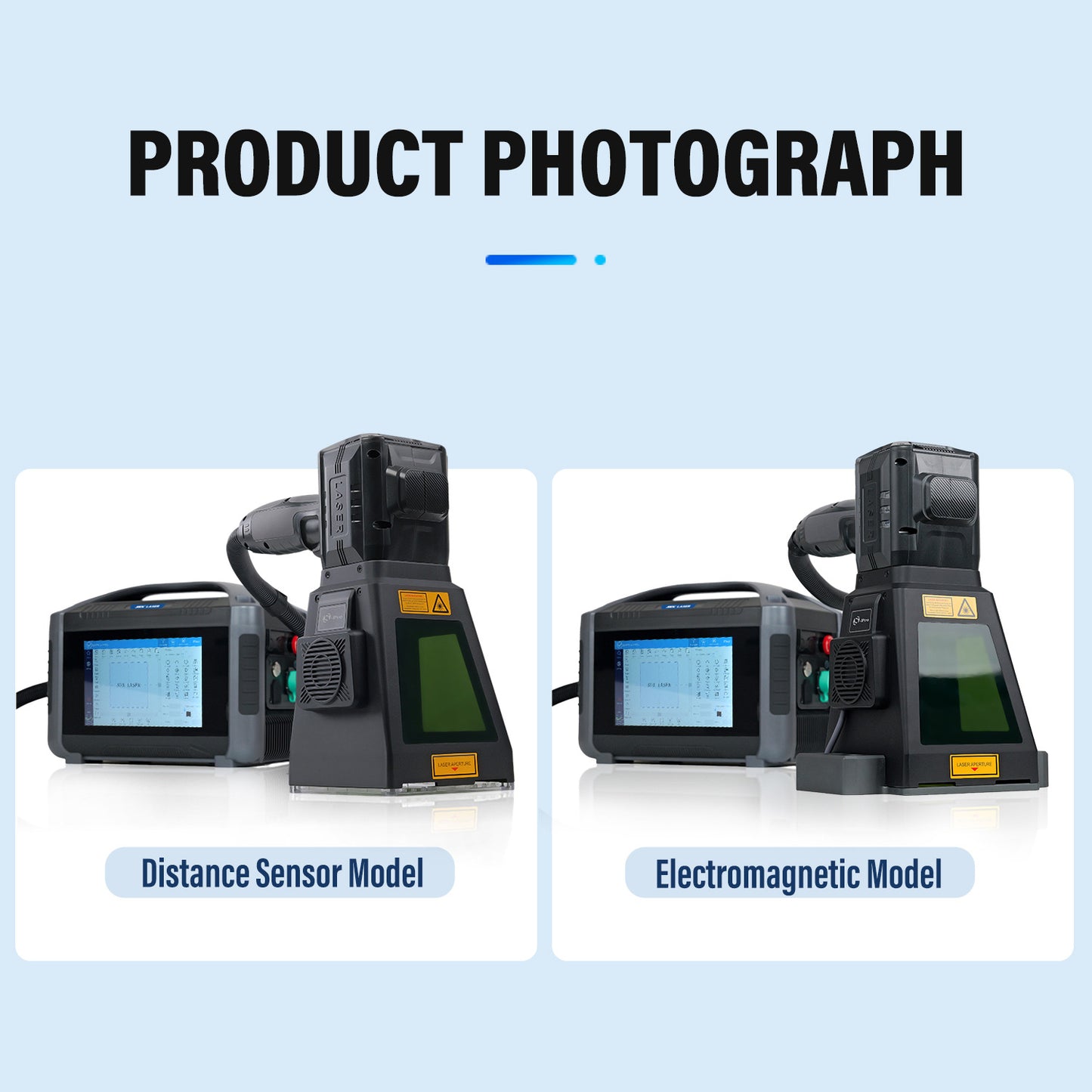 20W 30W 50W Pro Model Portable Laser Marking Machine Fiber with 100*100mm Marking Area