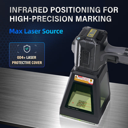 20W 30W 50W Pro Model Portable Laser Marking Machine Fiber with 100*100mm Marking Area