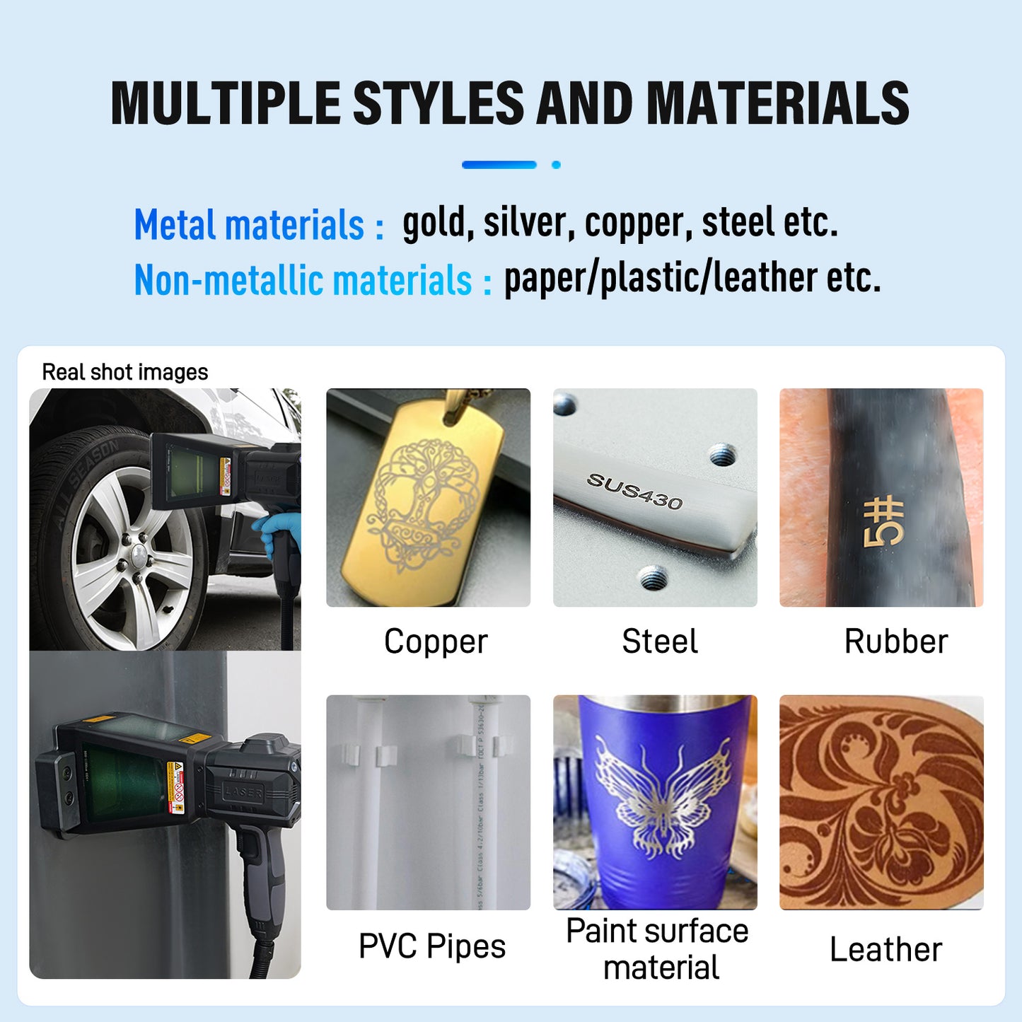 20W 30W 50W Pro Model Portable Laser Marking Machine Fiber with 100*100mm Marking Area