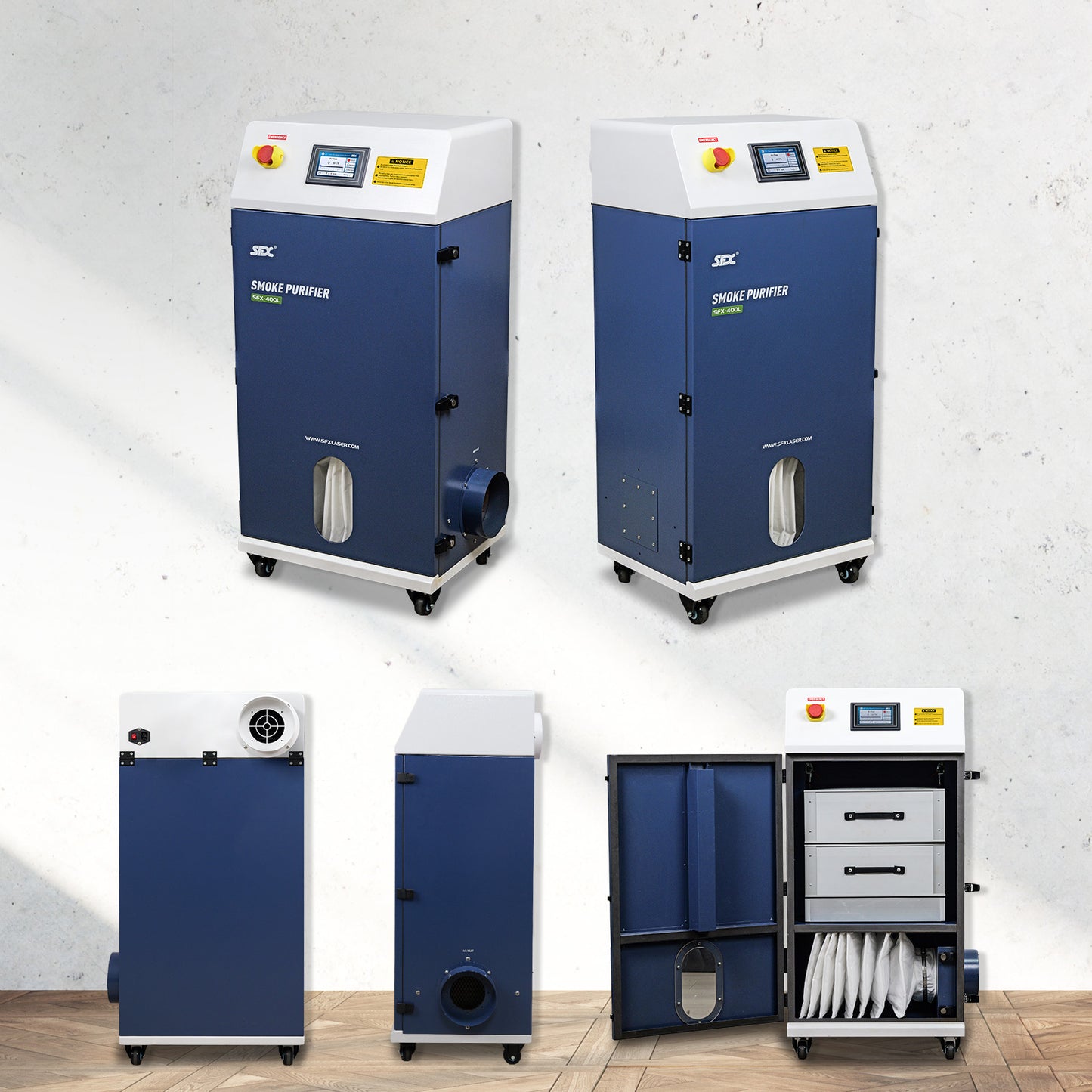 Clyertek Smoke Purifier Laser Cleaning Machine Fume Extractor