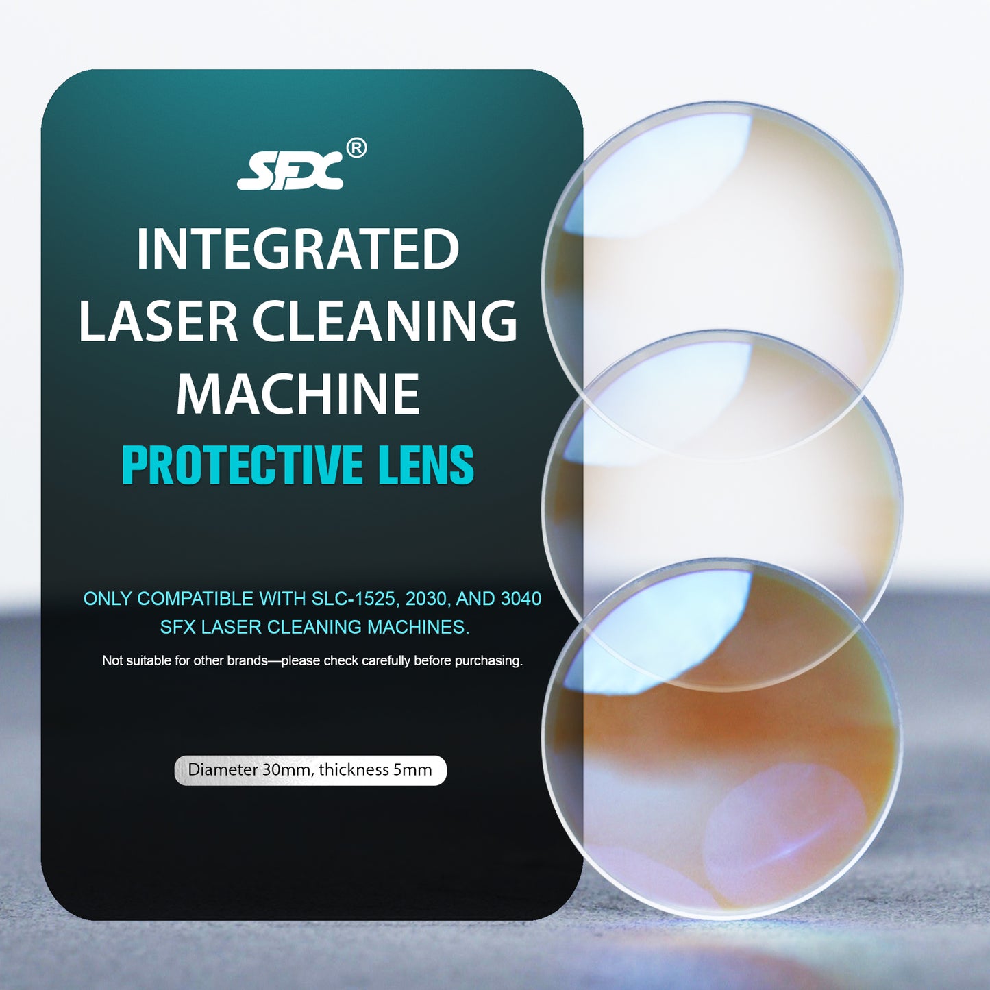 SLC 1500W 2000W 3000W ALC-1500 Continuous Laser Cleaning Machine Protective Lens