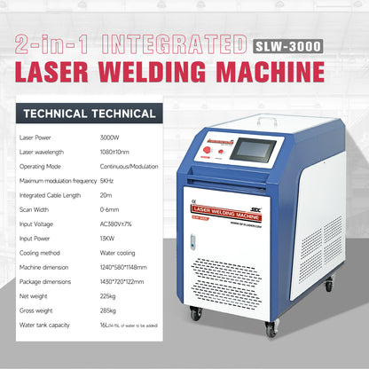 SLW-3000 Laser Welding Machine Product Parameters