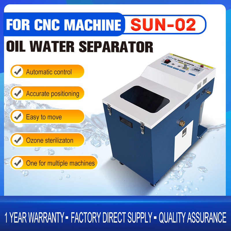 SUN-02 CNC Coolant Oil Separator Cutting Fluid Purification Machine Oil Skimmer