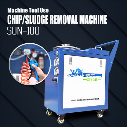 SUN-100 CNC Coolant Tank Cleaning Machine for Chip and Sludge Removal