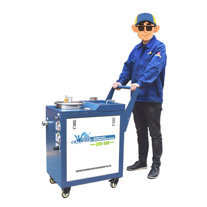 SUN-100 CNC Coolant Tank Cleaning Machine for Chip and Sludge Removal