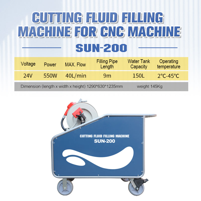 SUN-200 Automatic CNC Coolant Filling Machine with 170L Tank