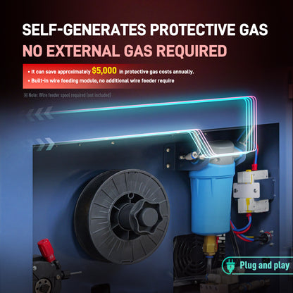1400W Self-generates Protective Gas Laser Welding Machine Air-cooled Metal Laser Welder