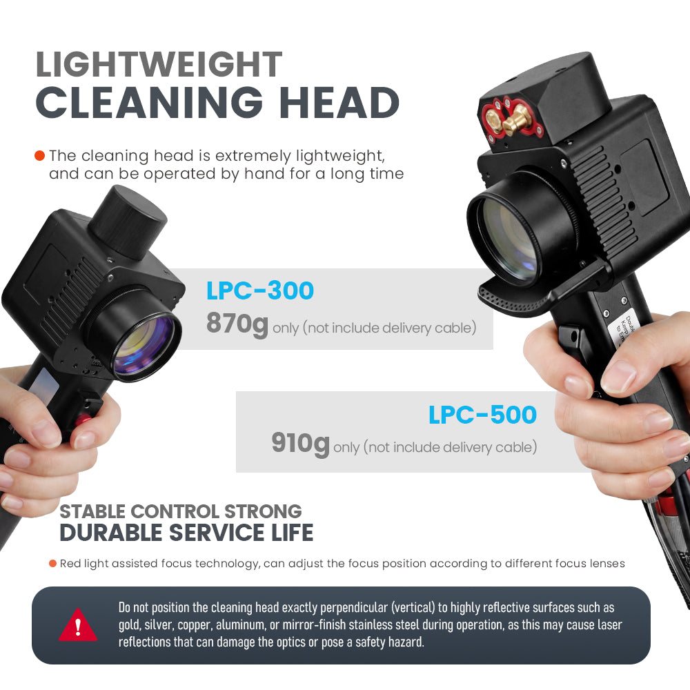 Trolleycase Laser Cleaning Machine Light Weight Head