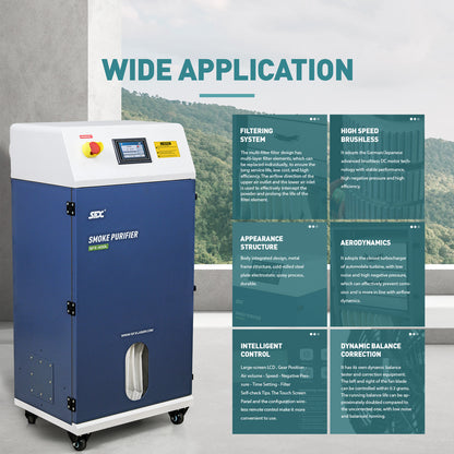 Clyertek Smoke Purifier Laser Cleaning Machine Fume Extractor