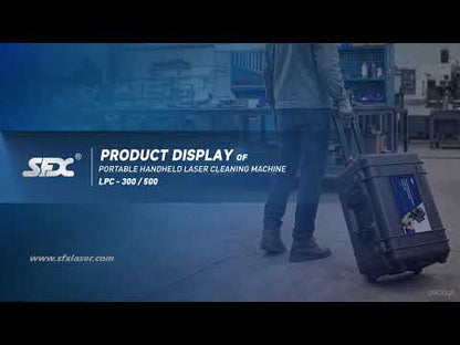 Clyertek 300W 500W Portable Laser Cleaning Machine Suitcase-style Metal Rust Wood Paint Mold Cleaner